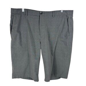 Calvin Klein Men's 36 Shorts‎ Gray Glen Plaid Inseam 11.25"